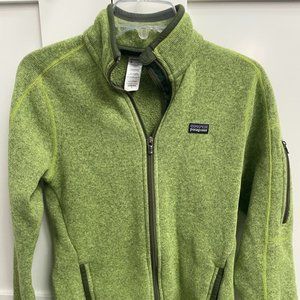Patagonia fleece green sweater jacket